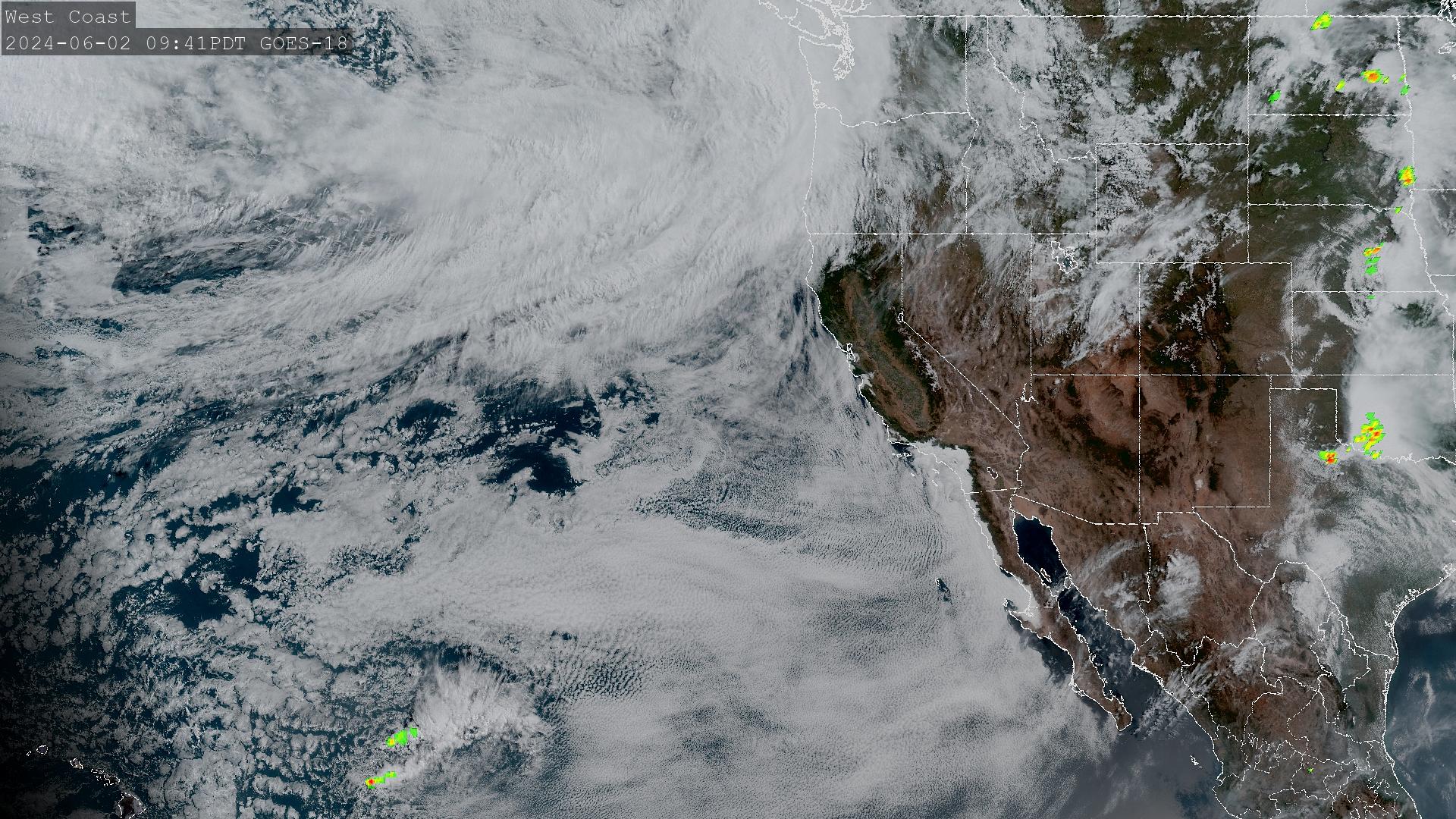 West Coast + Offshore Satellite image